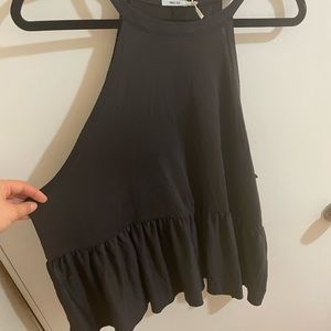 Flowy High Neck Tank Top